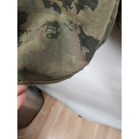 RAILS Green Pullover Drop Shoulder Reeves Knox Camo Sweatshirt Size Small - Picture 5 of 9